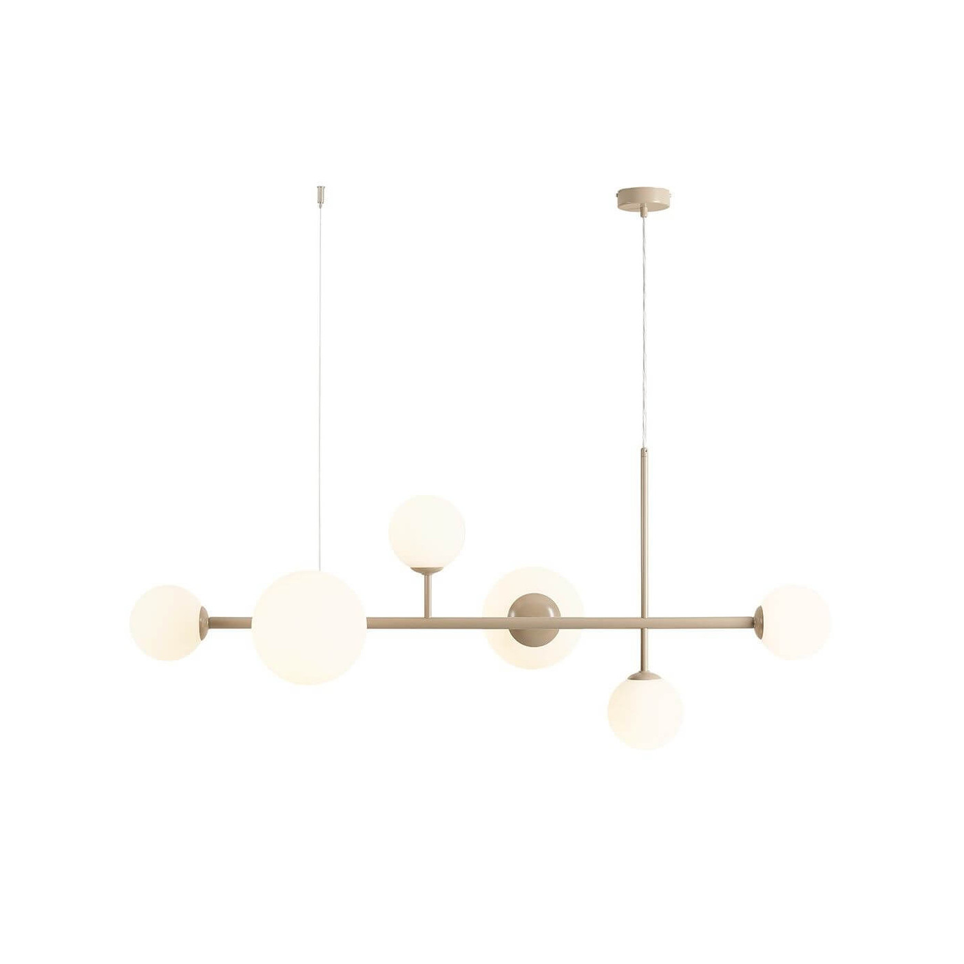 Lampa Wisząca Dione 6 Beige 1092K17 Aldex