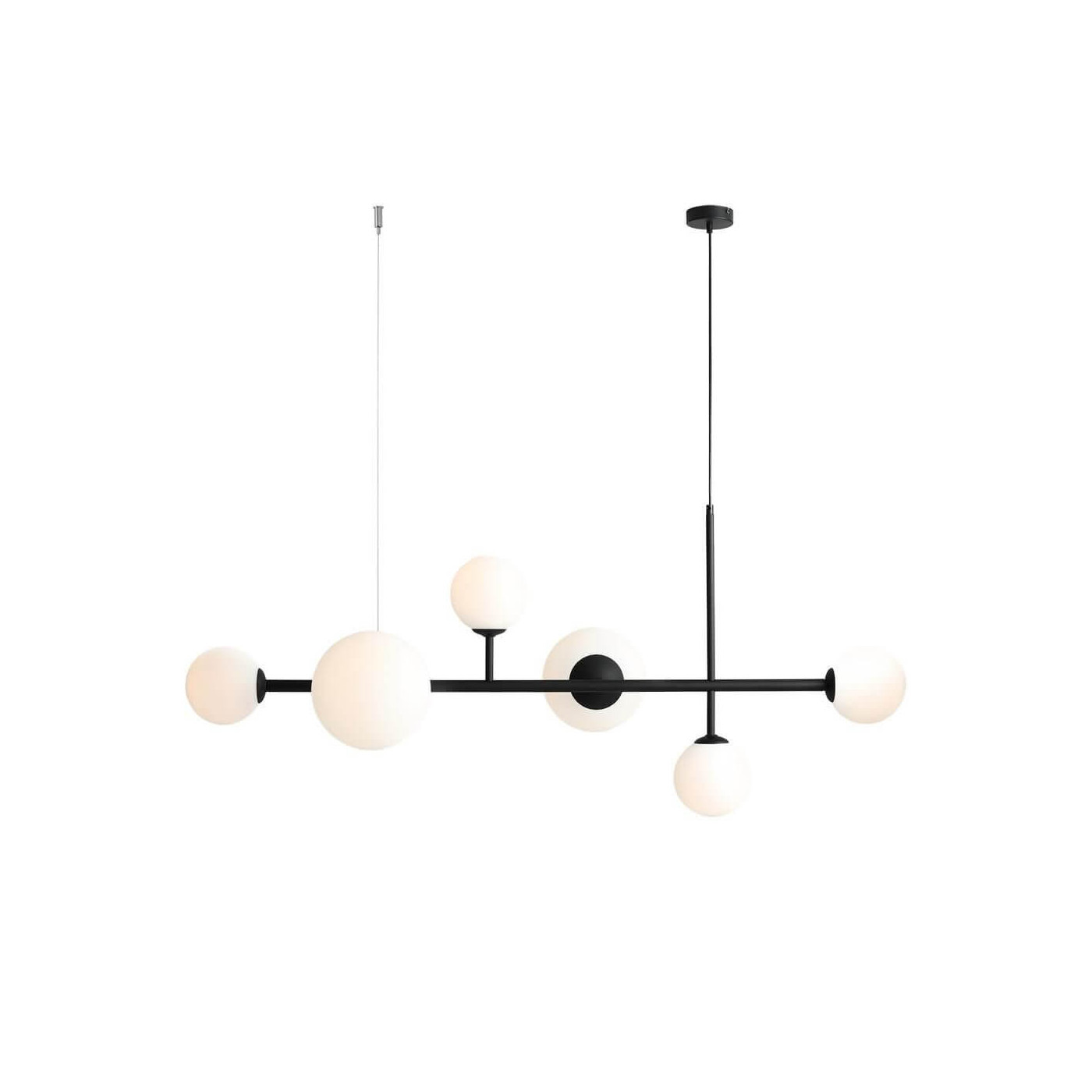 Lampa Wisząca Dione 6 Black 1092K1 Aldex
