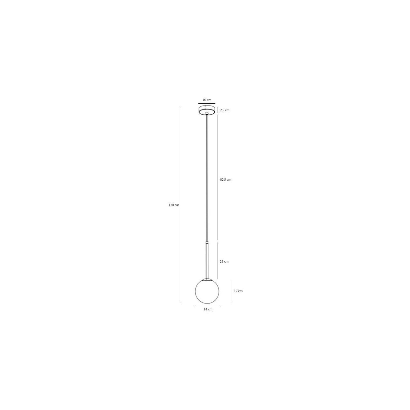 Lampa Wisząca Bosso Mini 14 Orange 1119XXS40_P Aldex