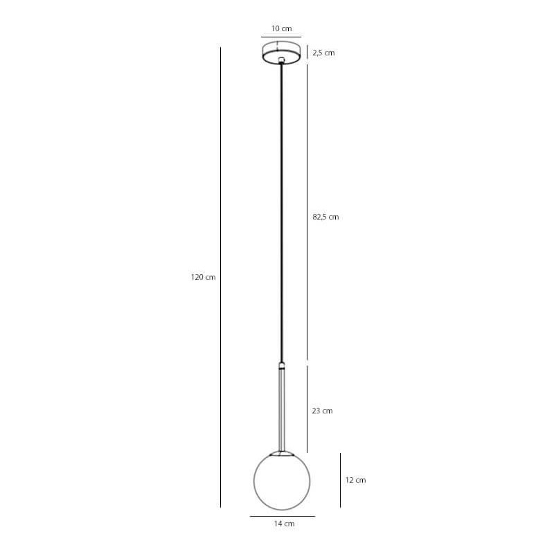 Lampa Wisząca Bosso Mini 14 Orange 1119XXS40_P Aldex