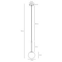 Lampa Wisząca Bosso Mini 14 Black 1087XXS1 Aldex