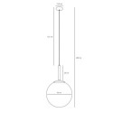 Lampa Wisząca Bosso Grande 50 White 1087XXL Aldex