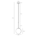 Lampa Wisząca Bosso Mini 20 Gold 1087XS30 Aldex