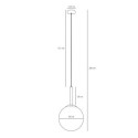 Lampa Wisząca Bosso Grande 40 White 1087XL Aldex
