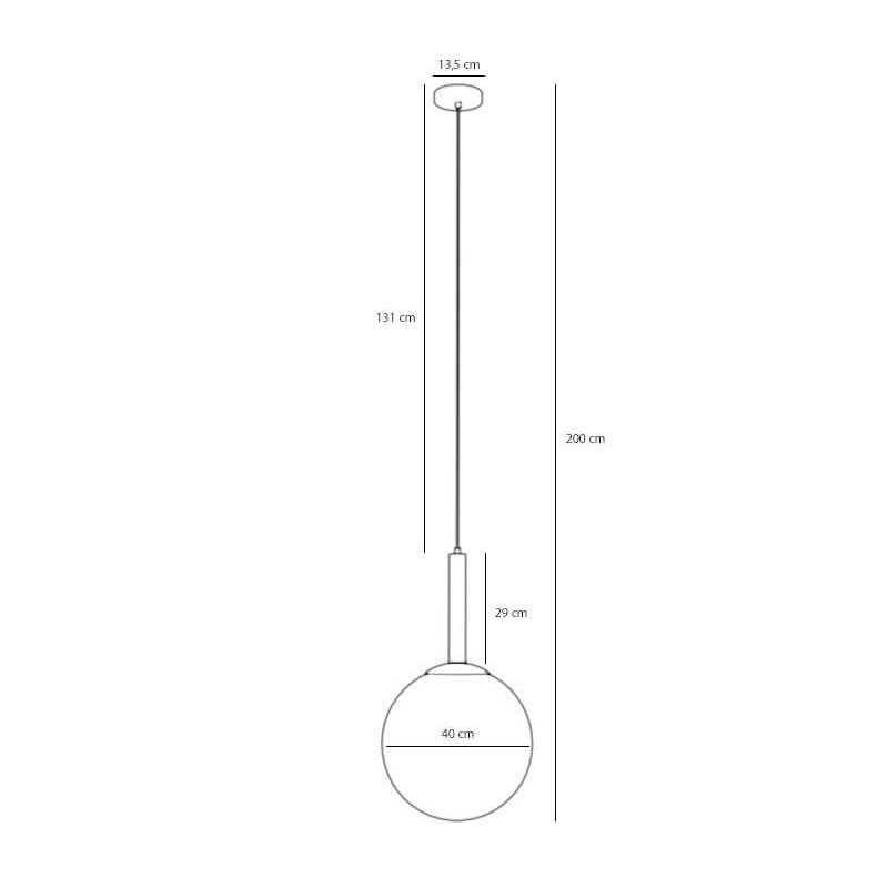 Lampa Wisząca Bosso Grande 40 White 1087XL Aldex
