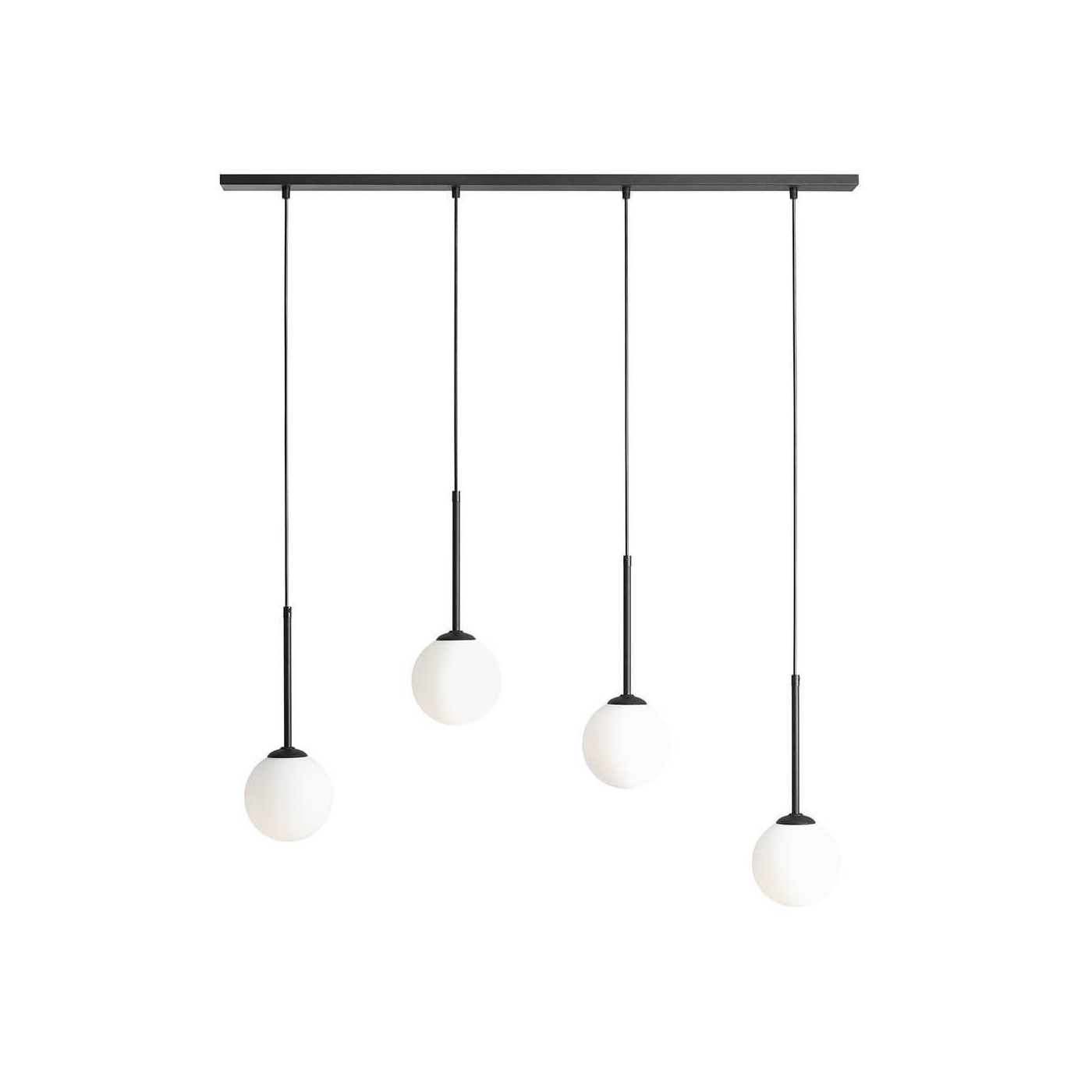 Lampa Wisząca Bosso 4 Black 1087L1 Aldex