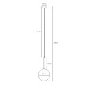 Lampa Wisząca Bosso Medium 30 Brass 1087G40 Aldex