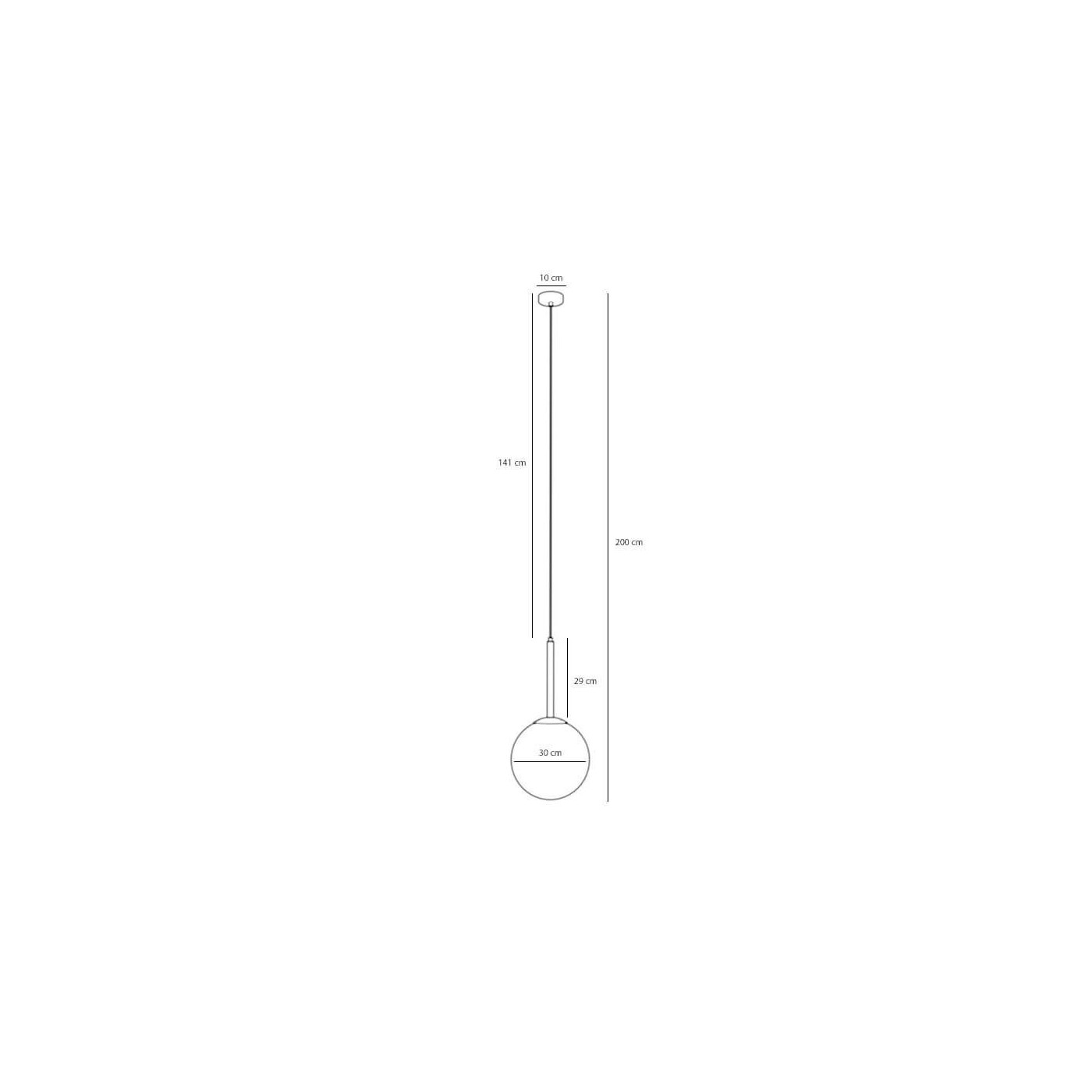 Lampa Wisząca Bosso Medium 30 White 1087G Aldex