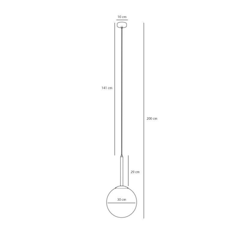 Lampa Wisząca Bosso Medium 30 White 1087G Aldex