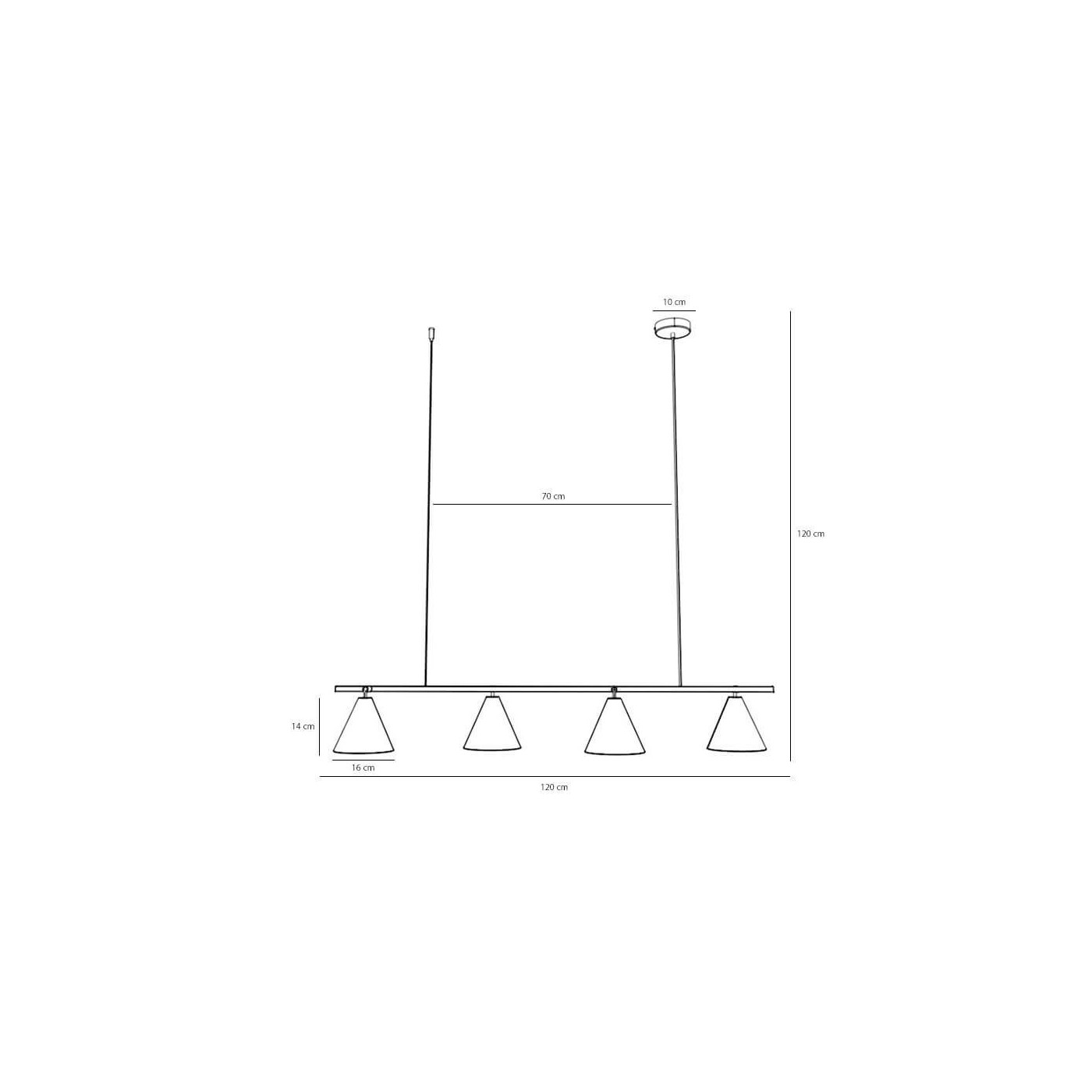 Lampa Wisząca Form 4 Mustard 1108L14 Aldex