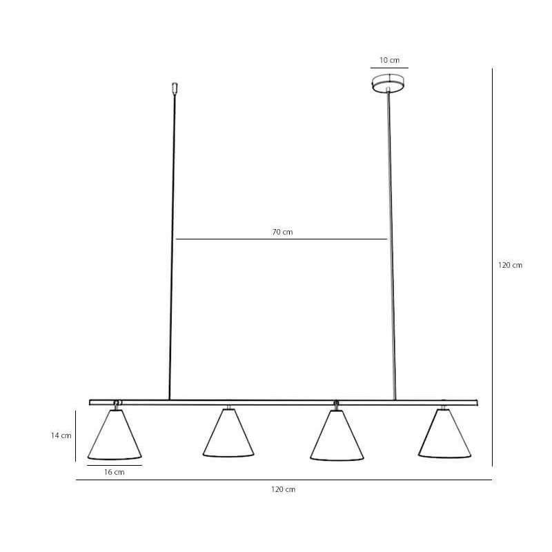 Lampa Wisząca Form 4 Mustard 1108L14 Aldex