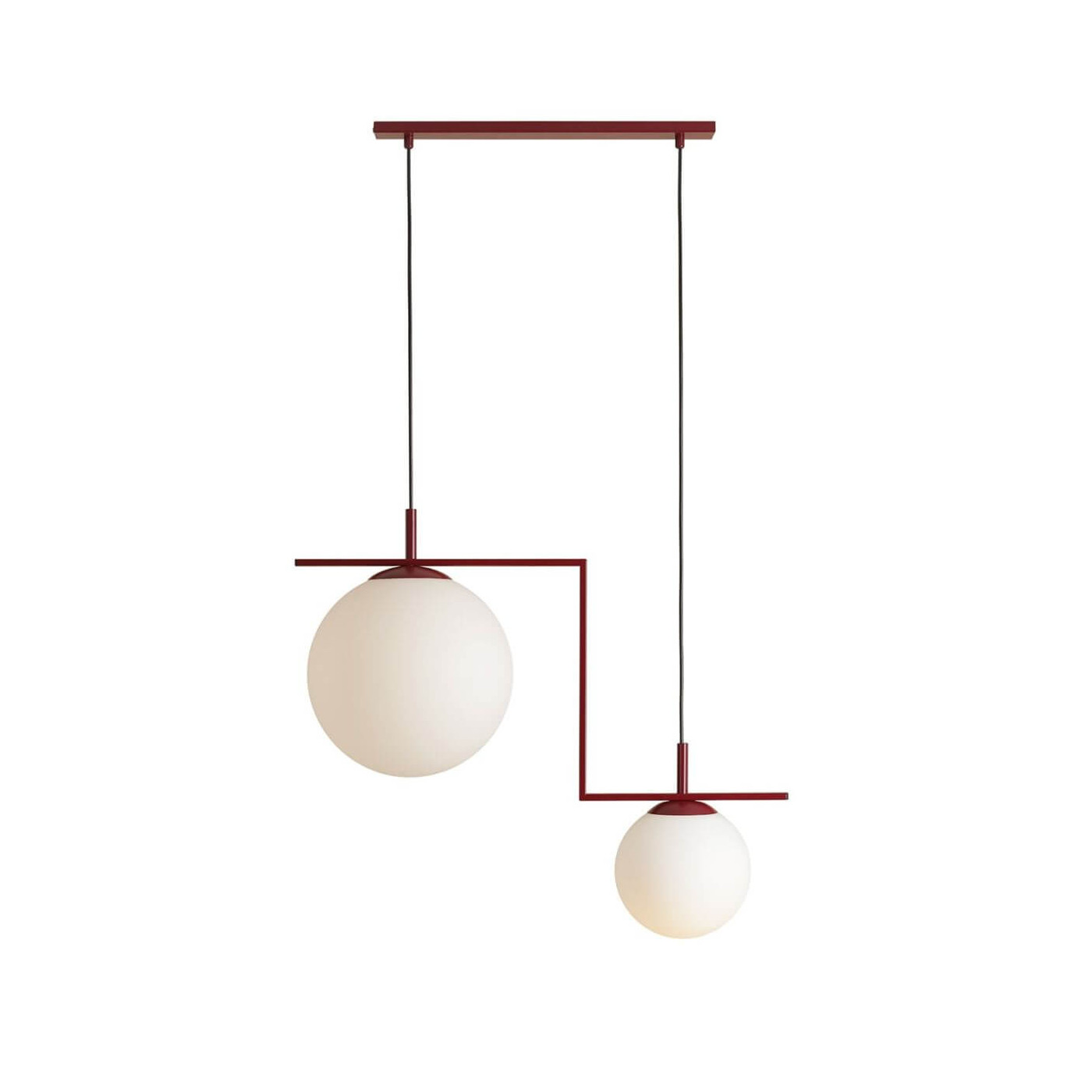 Lampa Wisząca Zac 2 Red Wine Matte 1038H15_2 Aldex