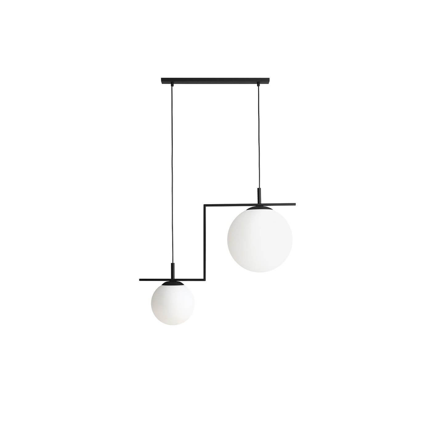 Lampa Wisząca Zac 2 Black Matte 1038H1_2 Aldex