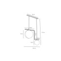 Lampa Wisząca Zac 2 Black Mix 1038H1 Aldex