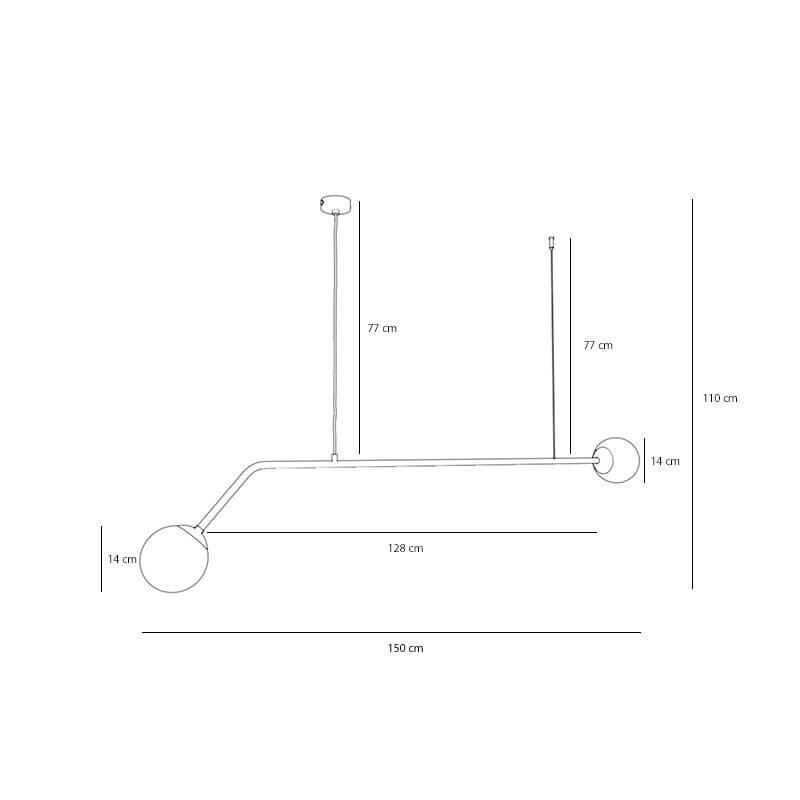 Lampa Wisząca Pure Chrome 1064H4 Aldex