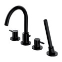 Bateria Wannowa 4-Otworowa Y Czarny Y1232BL Omnires