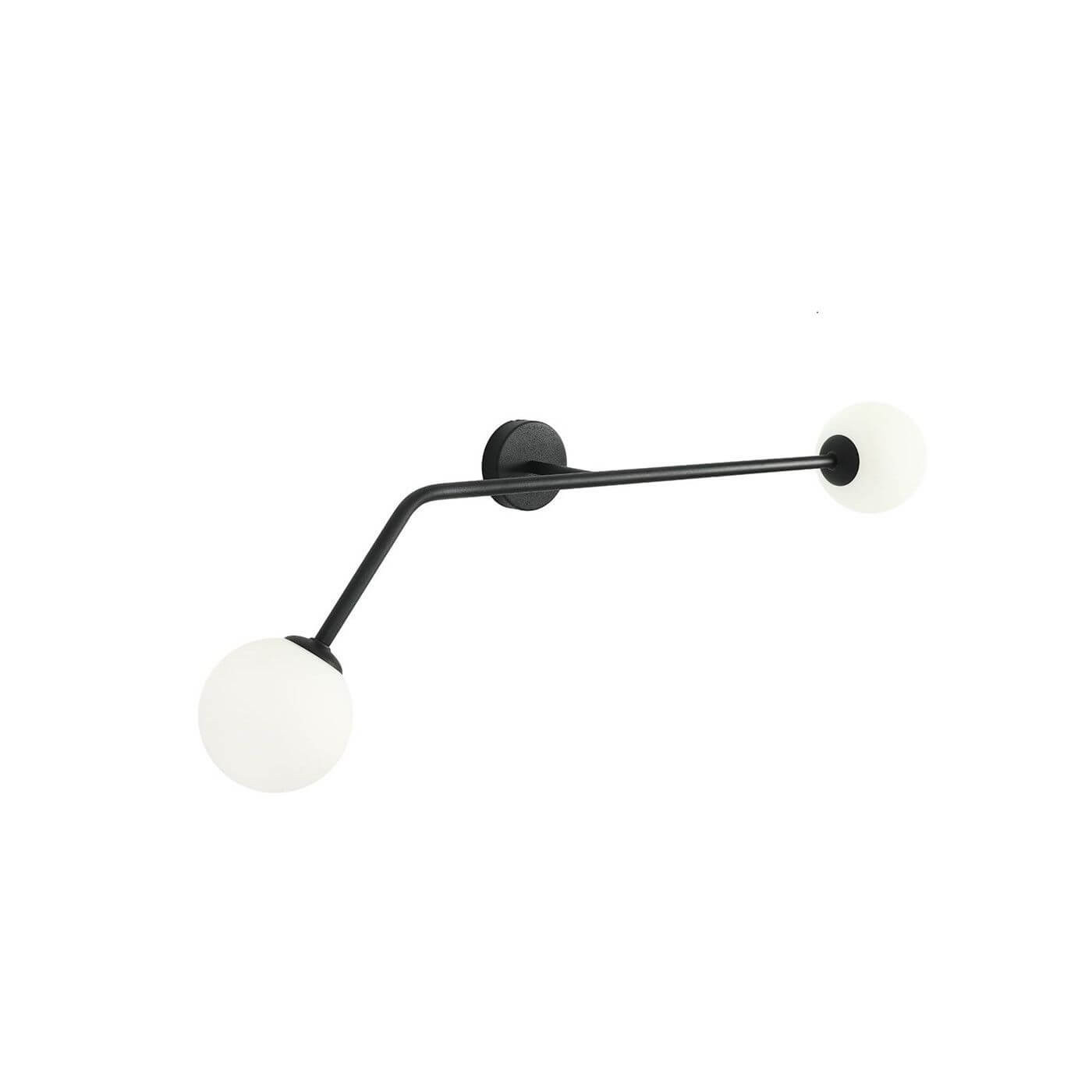 Kinkiet Pure Black Poziomy 1064D1 Aldex