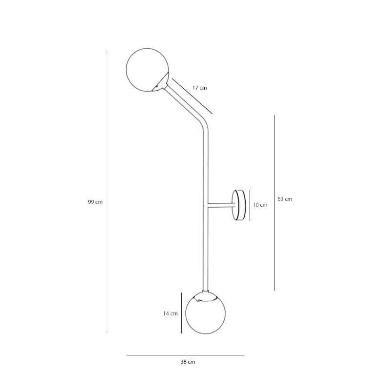 Kinkiet Pure White Poziomy 1064D Aldex