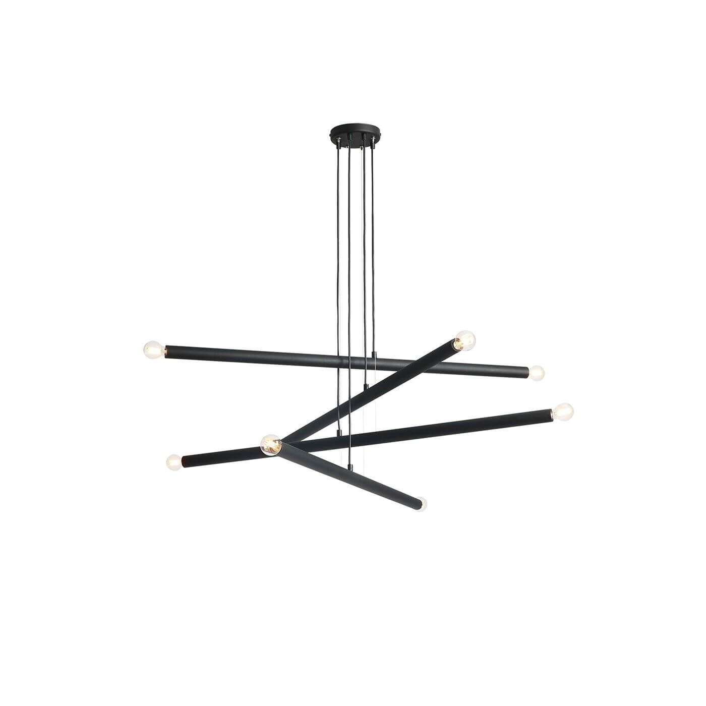 Lampa Wisząca Tubo 8 Black 1072P1 Aldex