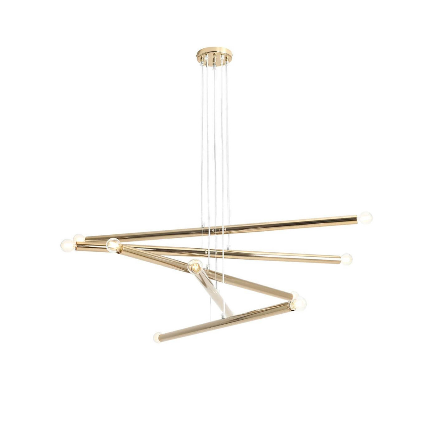 Lampa Wisząca Tubo 10 Gold 1072M30 Aldex