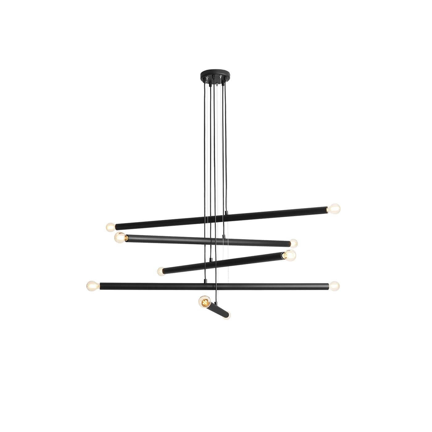 Lampa Wisząca Tubo 10 Black 1072M1 Aldex