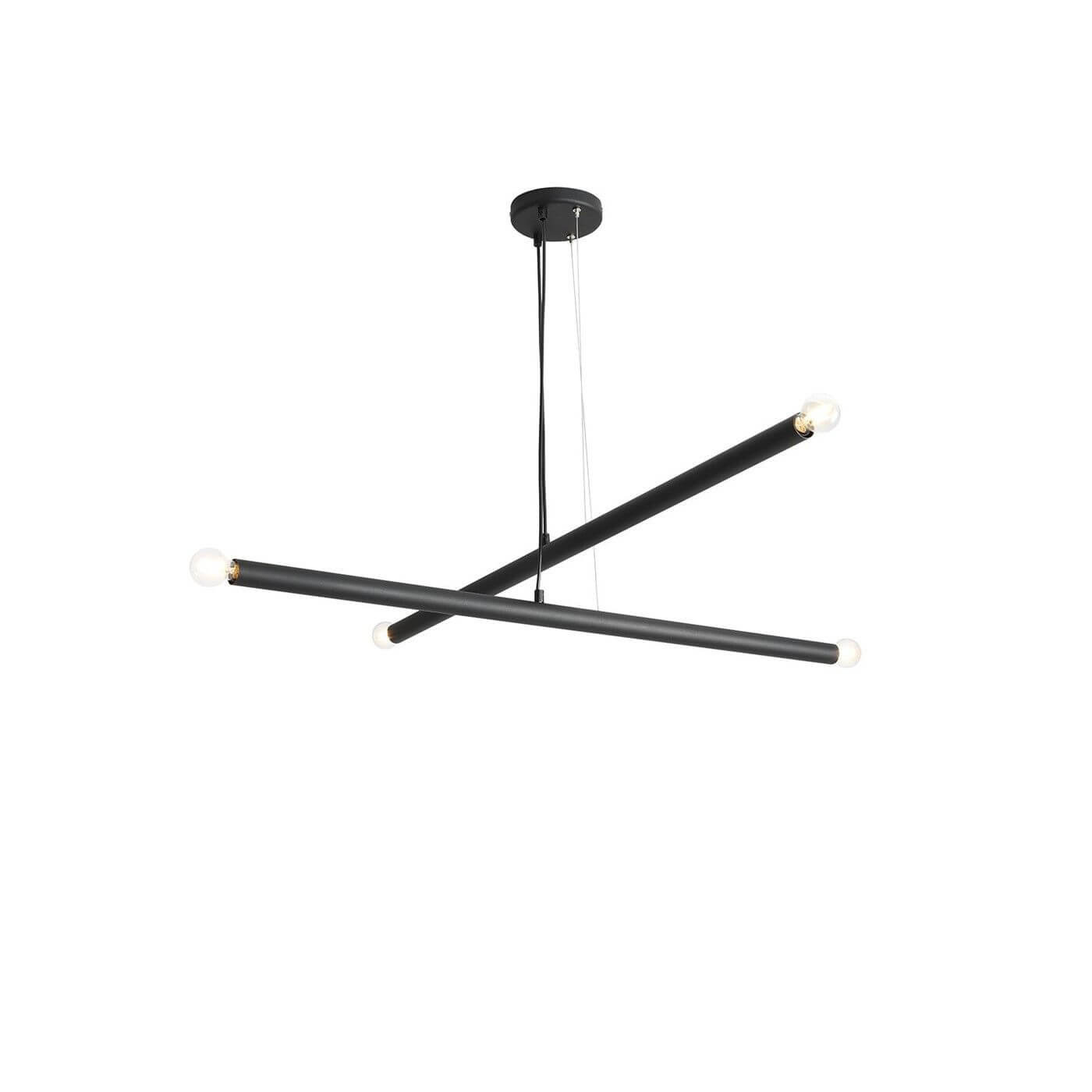 Lampa Wisząca Tubo 4 Black 1072L1 Aldex