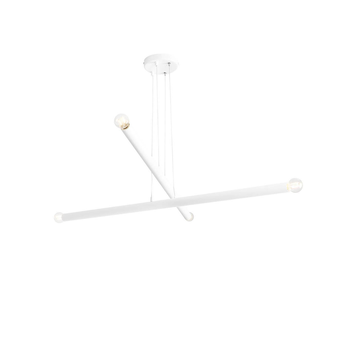 Lampa Wisząca Tubo 4 White 1072L Aldex