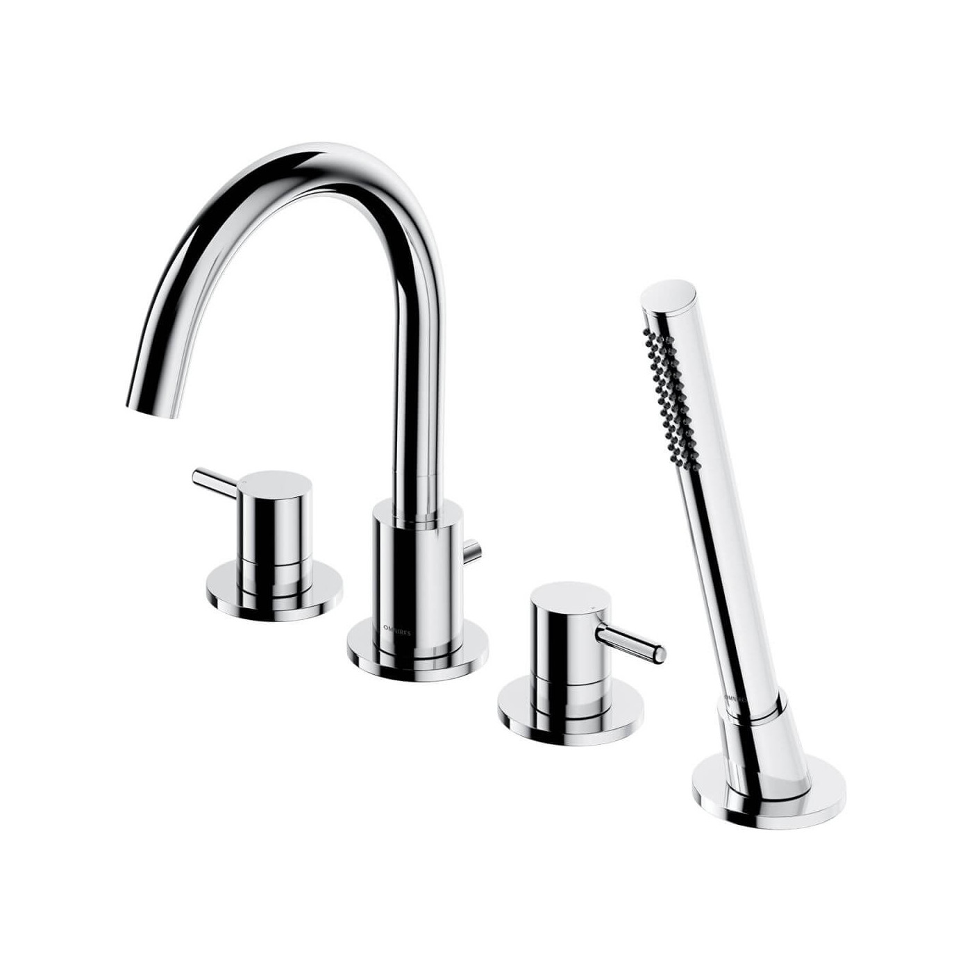 Bateria Wannowa 4-Otworowa Y Chrom Y1232CR Omnires