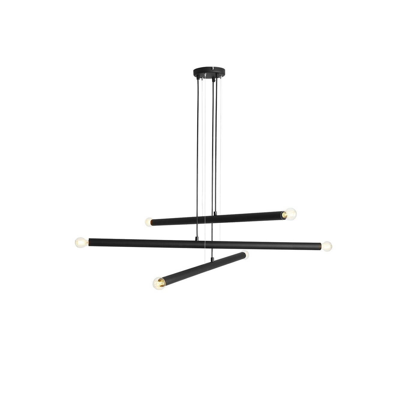 Lampa Wisząca Tubo 6 Black 1072K1 Aldex