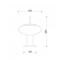 Lampa Stołowa Torni ST Czarny TOS122P1 Ummo