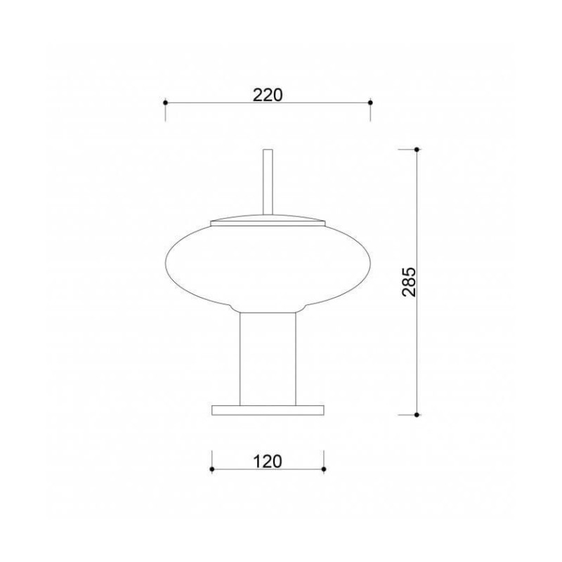Lampa Stołowa Torni ST Czarny TOS122P1 Ummo