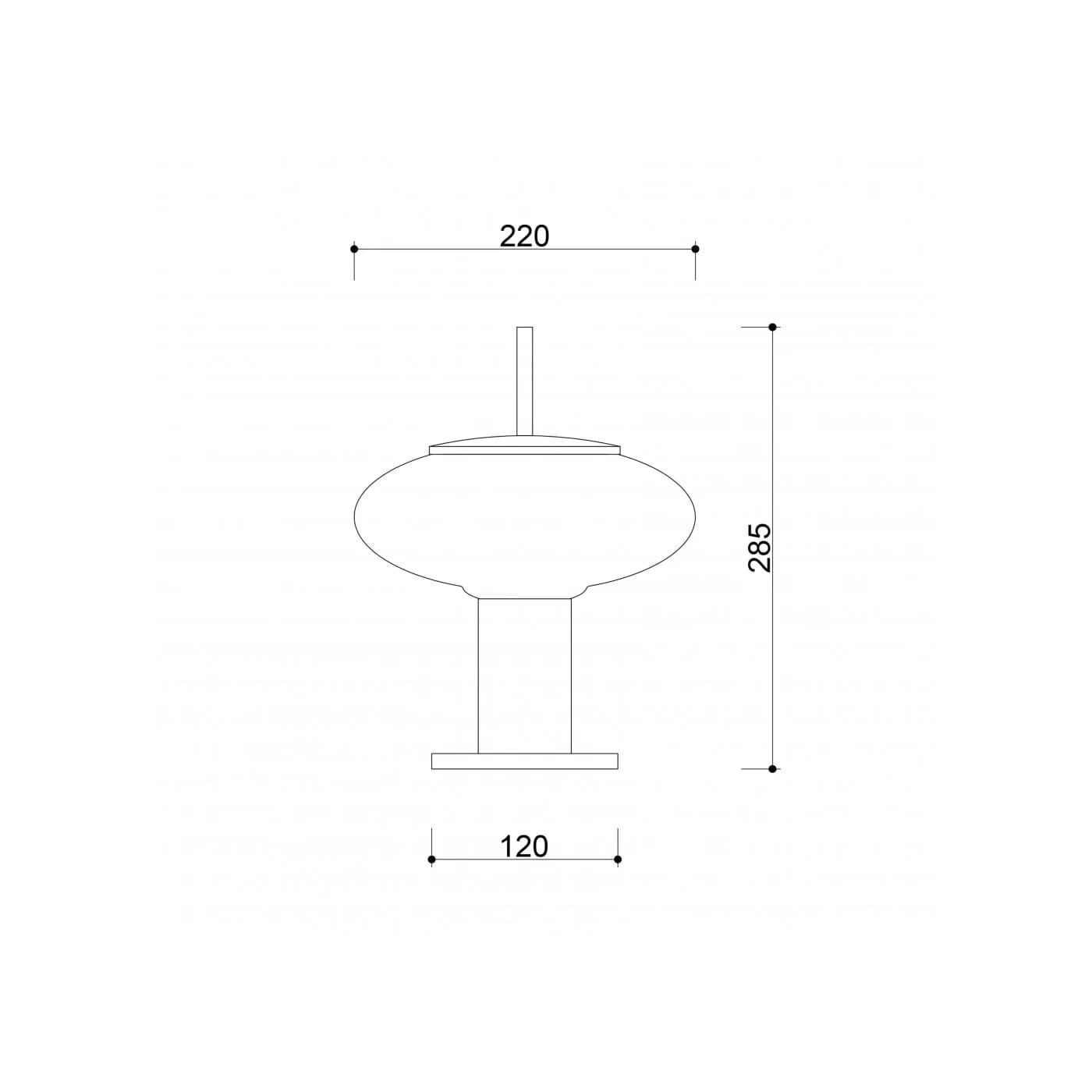Lampa Stołowa Torni ST Czarny TOS122P1 Ummo