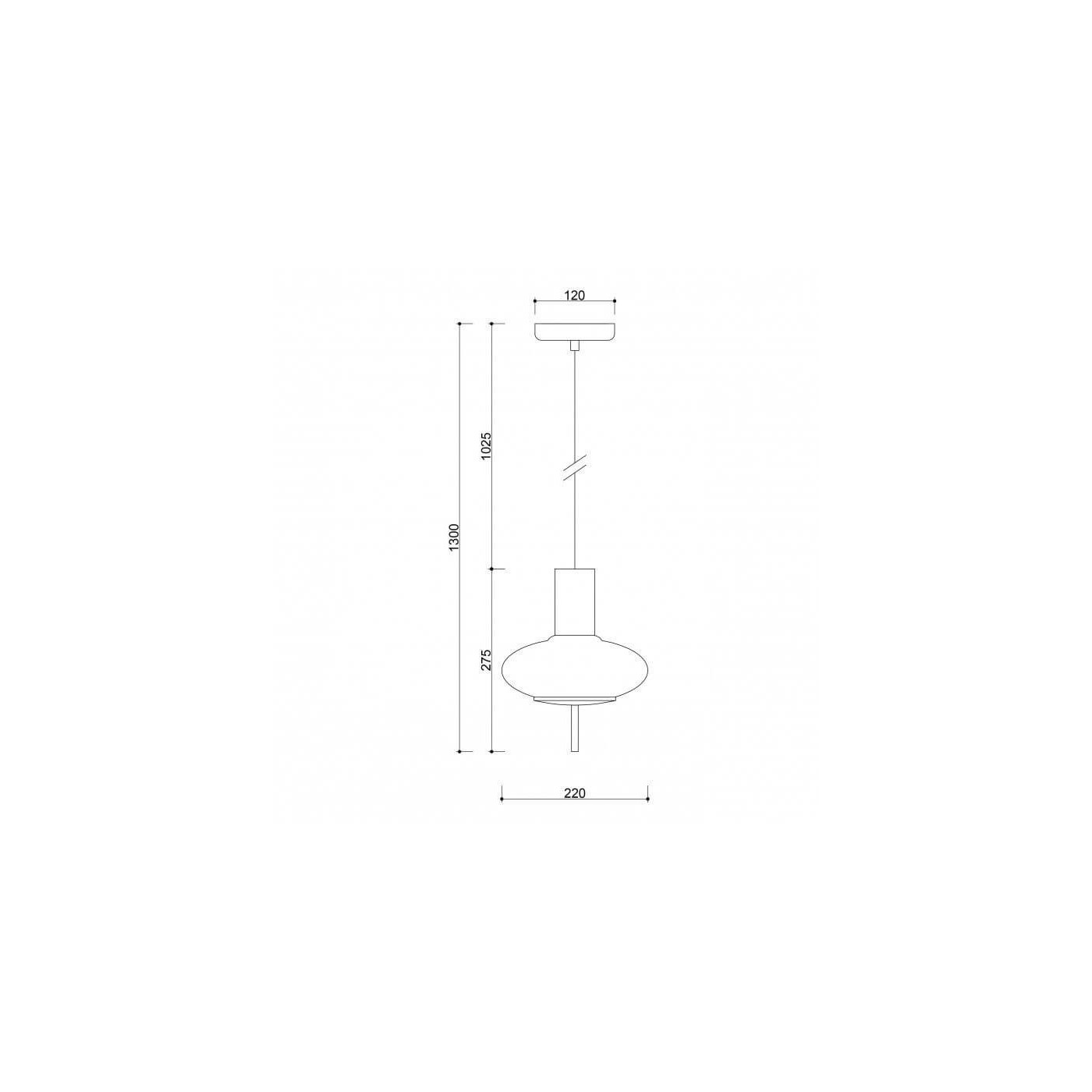 Lampa Wisząca Torni A Czarny TOA122P0 Ummo