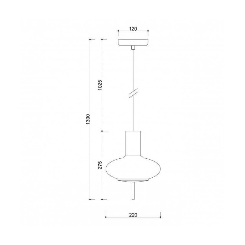 Lampa Wisząca Torni A Czarny TOA122P0 Ummo