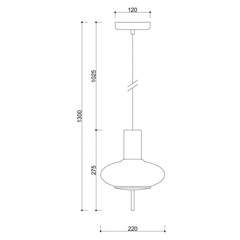 Lampa Wisząca Torni A Czarny TOA122P0 Ummo