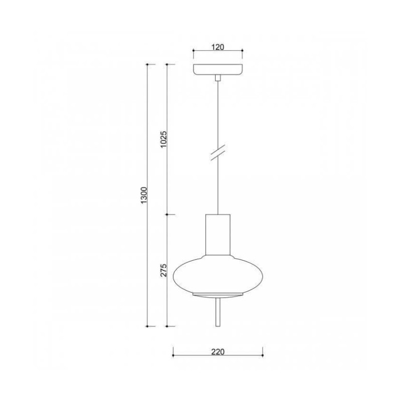 Lampa Wisząca Torni A Biały TOA111P0 Ummo