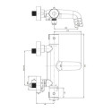 Termostatyczna Bateria Wannowa Natynkowa Y Chrom Y1236/NCR Omnires