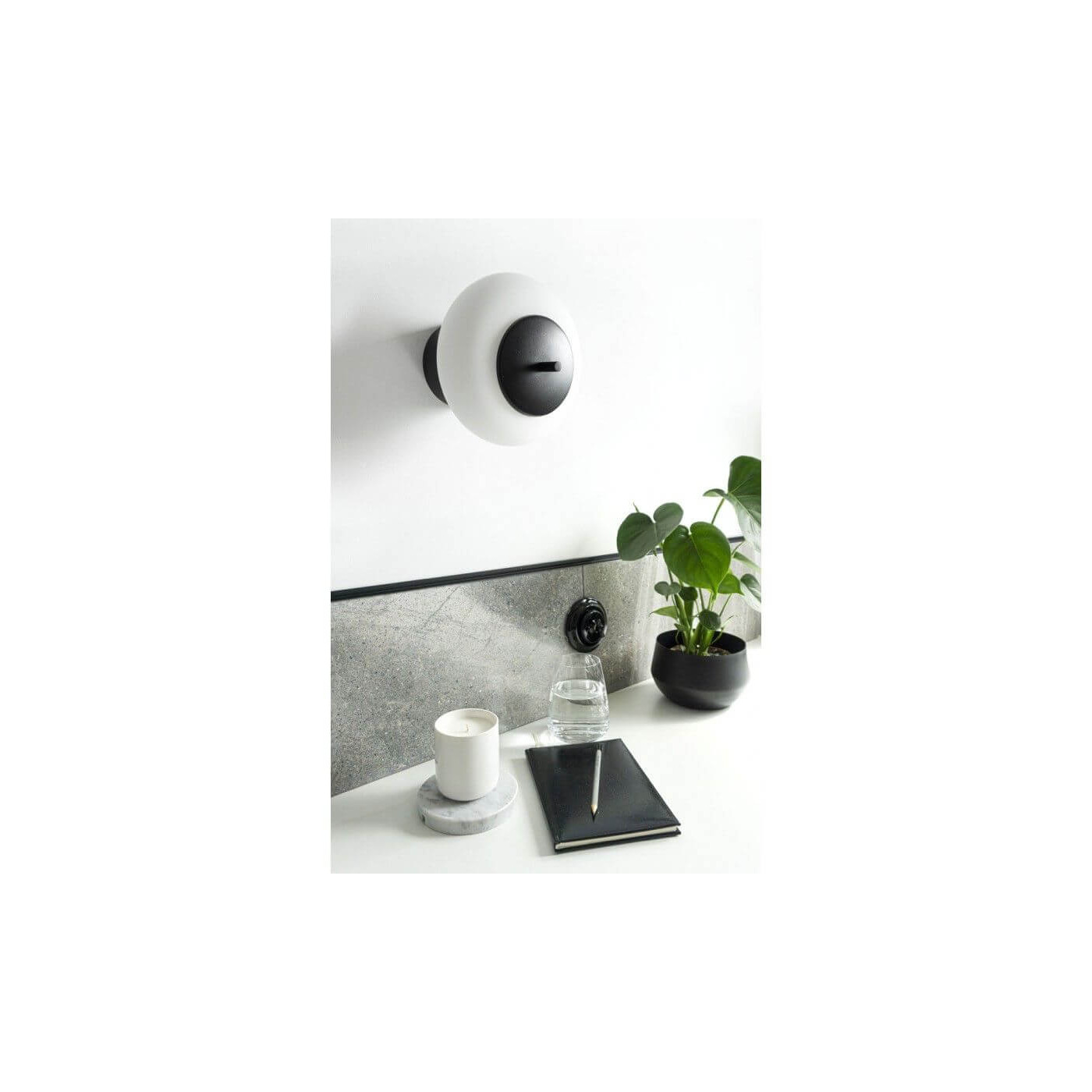 Kinkiet Torni B Czarny TOB12000 Ummo