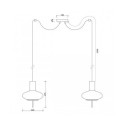 Lampa Wisząca Torni A2 Czarny TOM222P2 Ummo