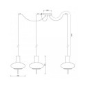 Lampa Wisząca Torni A3 Czarny TOM322P2 Ummo