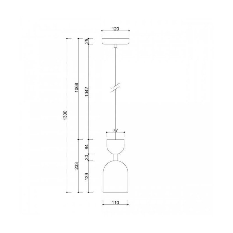 Lampa Wisząca Supuru Czarny SUA122P0 Ummo