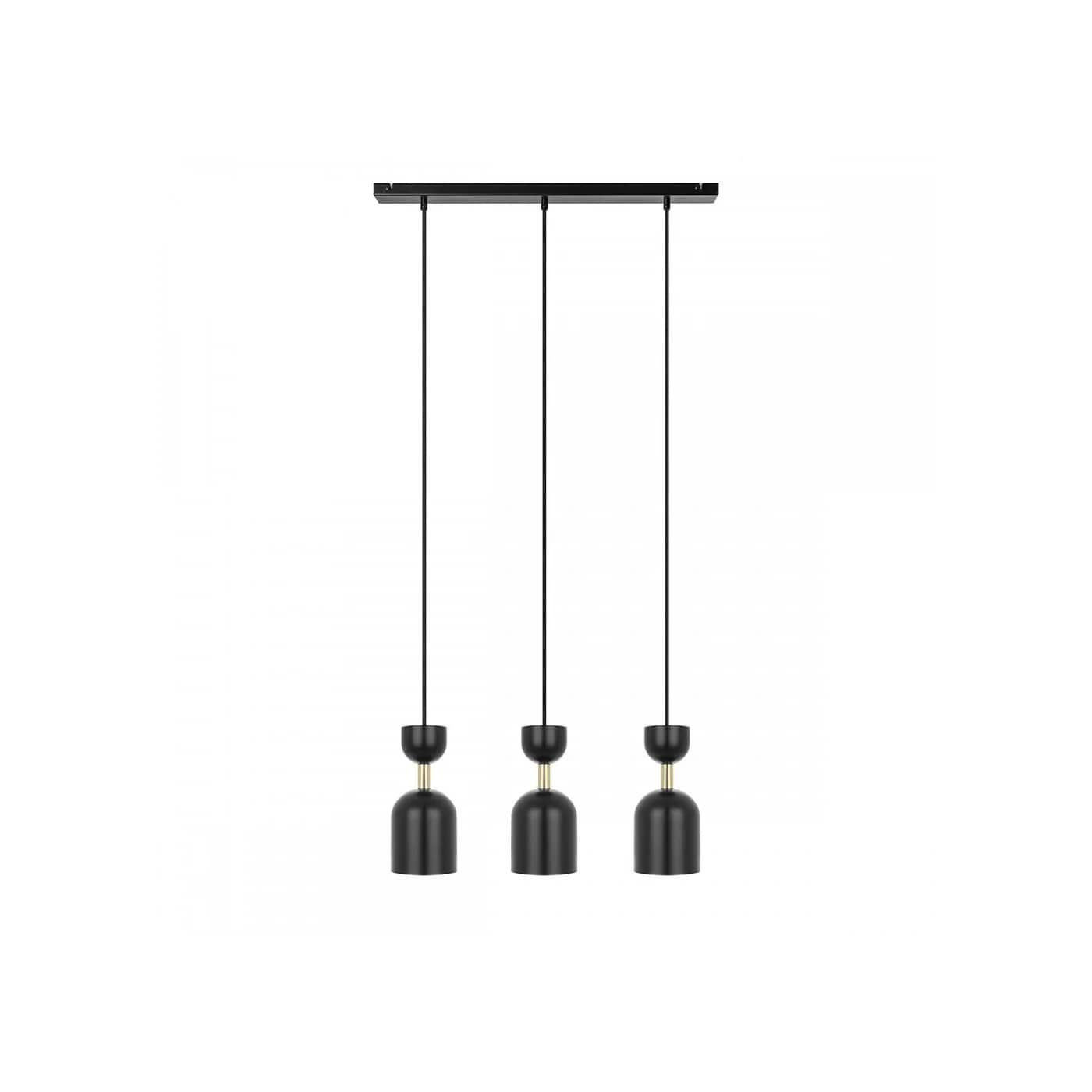 Lampa Wisząca Supuru 3L Czarno-Złoty SUL332P0 Ummo