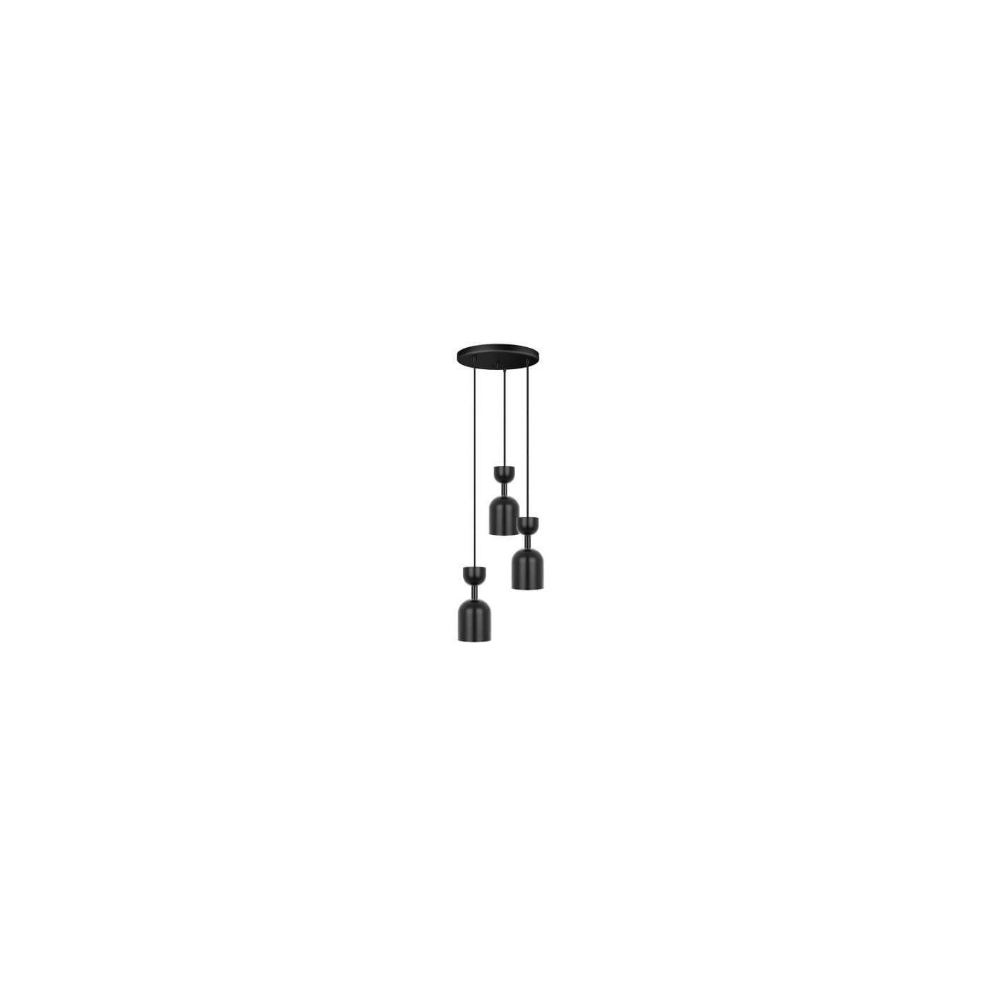 Plafon Supuru 3P Czarny SUP322P3 Ummo