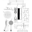 Termostatyczny System Wannowy Podtynkowy Y Chrom SYSYS02XCR Omnires