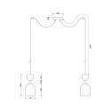 Lampa Wisząca Supuru 2 Biały SUM231P2 Ummo