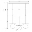 Lampa Wisząca Borra B Czarny BRB322PL Ummo
