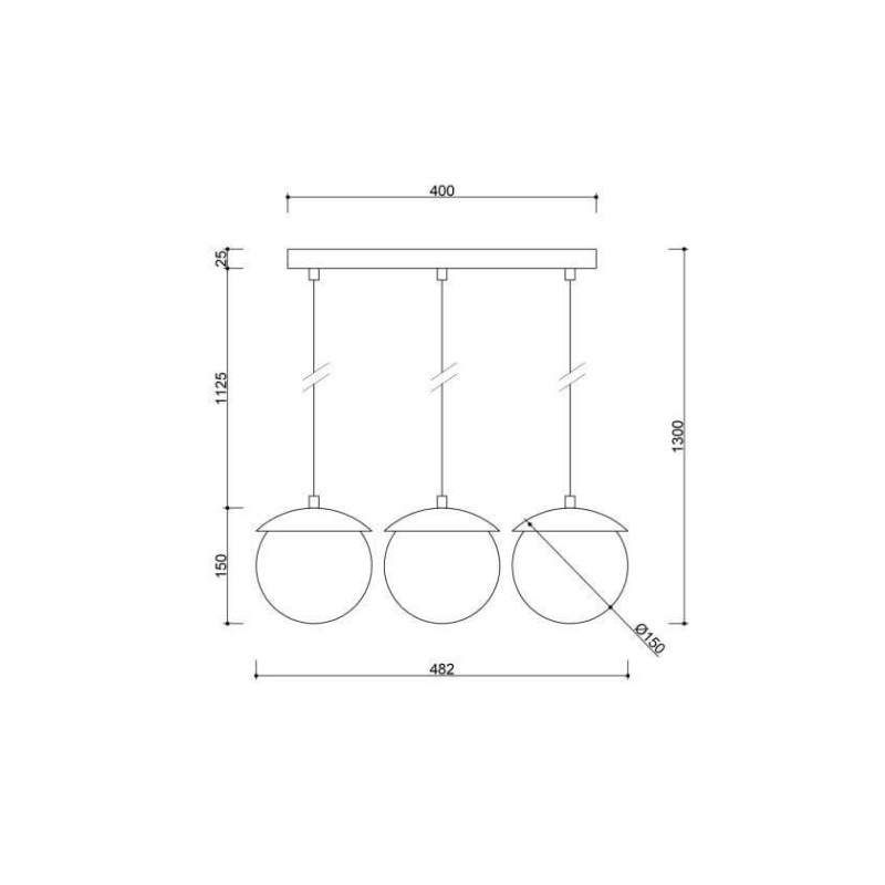 Lampa Wisząca Kuul A Czarny KLA322P0 Ummo
