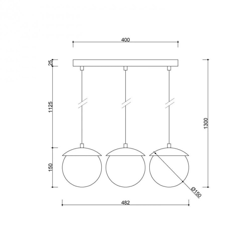 Lampa Wisząca Kuul A Czarny KLA322P0 Ummo