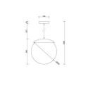 Lampa Wisząca Kuul E Czarny KLE122P0 Ummo