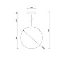 Lampa Wisząca Kuul E Czarny KLE122P0 Ummo